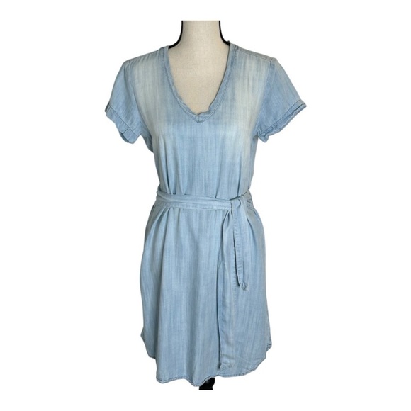 Cloth & Stone Anthropologie Medium 100% Lyocell dress smocked back - Picture 4 of 15